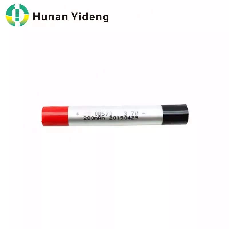 08570 3.7V 280mAh baterie cilindrica subțire Li-polimer