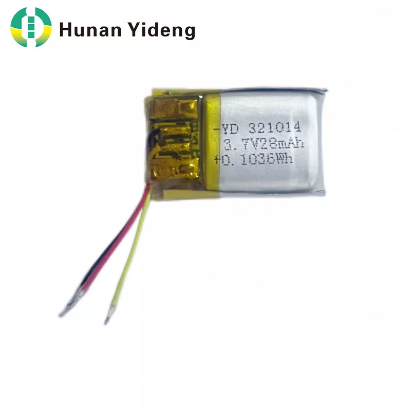 321014 Baterie prismatică mică reîncărcabilă de 28 mAh, 3,7 V